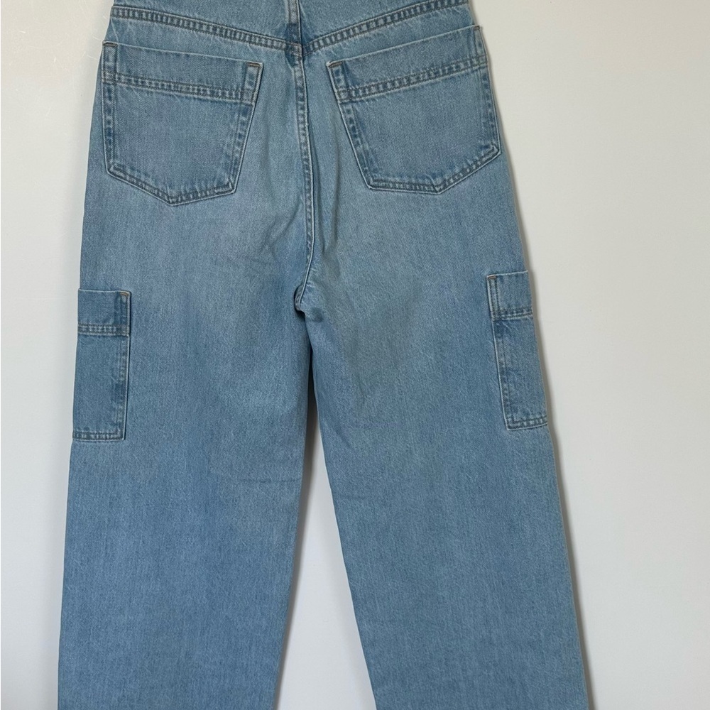 Frame Denim Light Blue Jeans with Silver Button 100%cotton - Picture 7 of 15